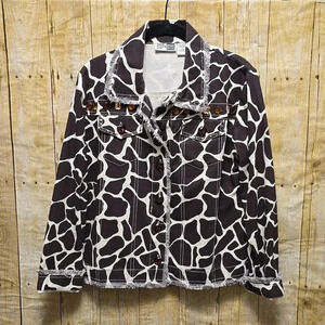 Step in Style | Animal Print | Brown White | Jacket | Size S